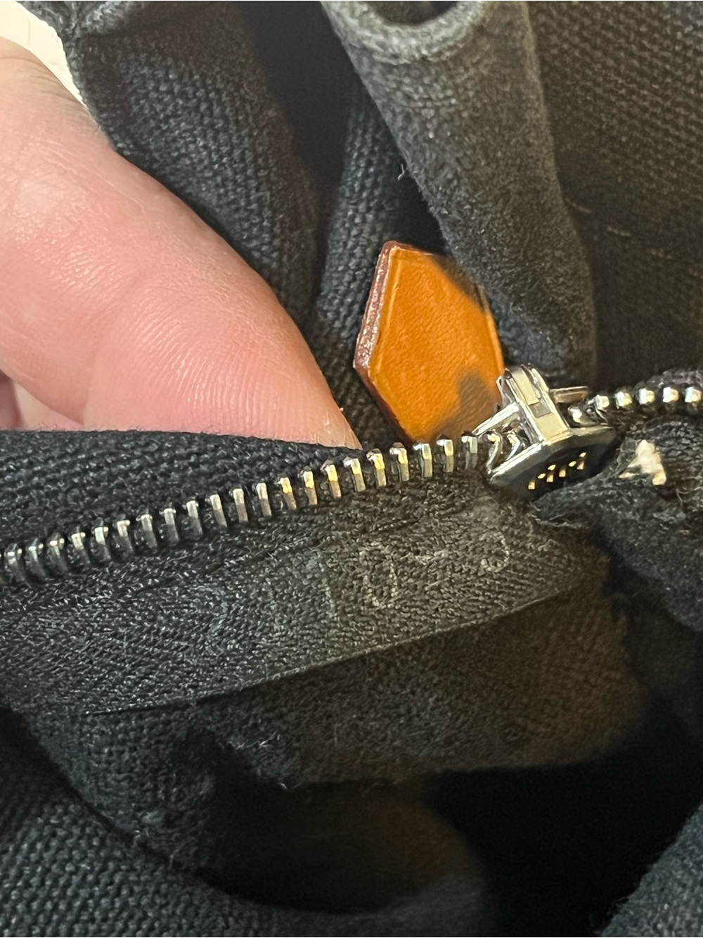 Hermès Fourre Tout MM Black Grey Cotton Canvas Tote Bag Made in 🇫🇷 - Picture 12 of 13